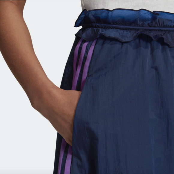 Adidas Ruffle Skirt Women's Size XS Original Collegiate Navy Purple Activewear - Picture 4 of 13
